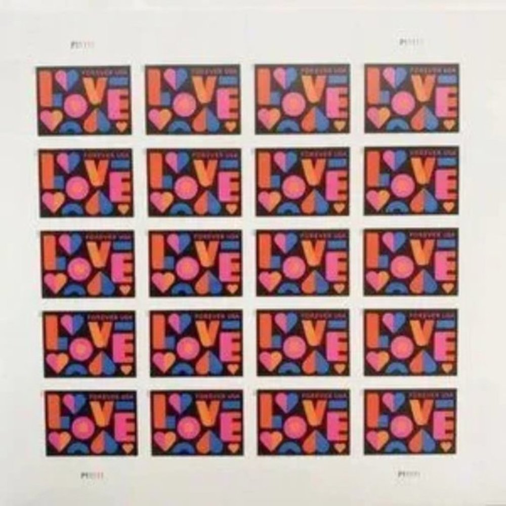2021 Letter Love Postal Forever Stamp Collection Stamps Wedding Stamps 200 pcs